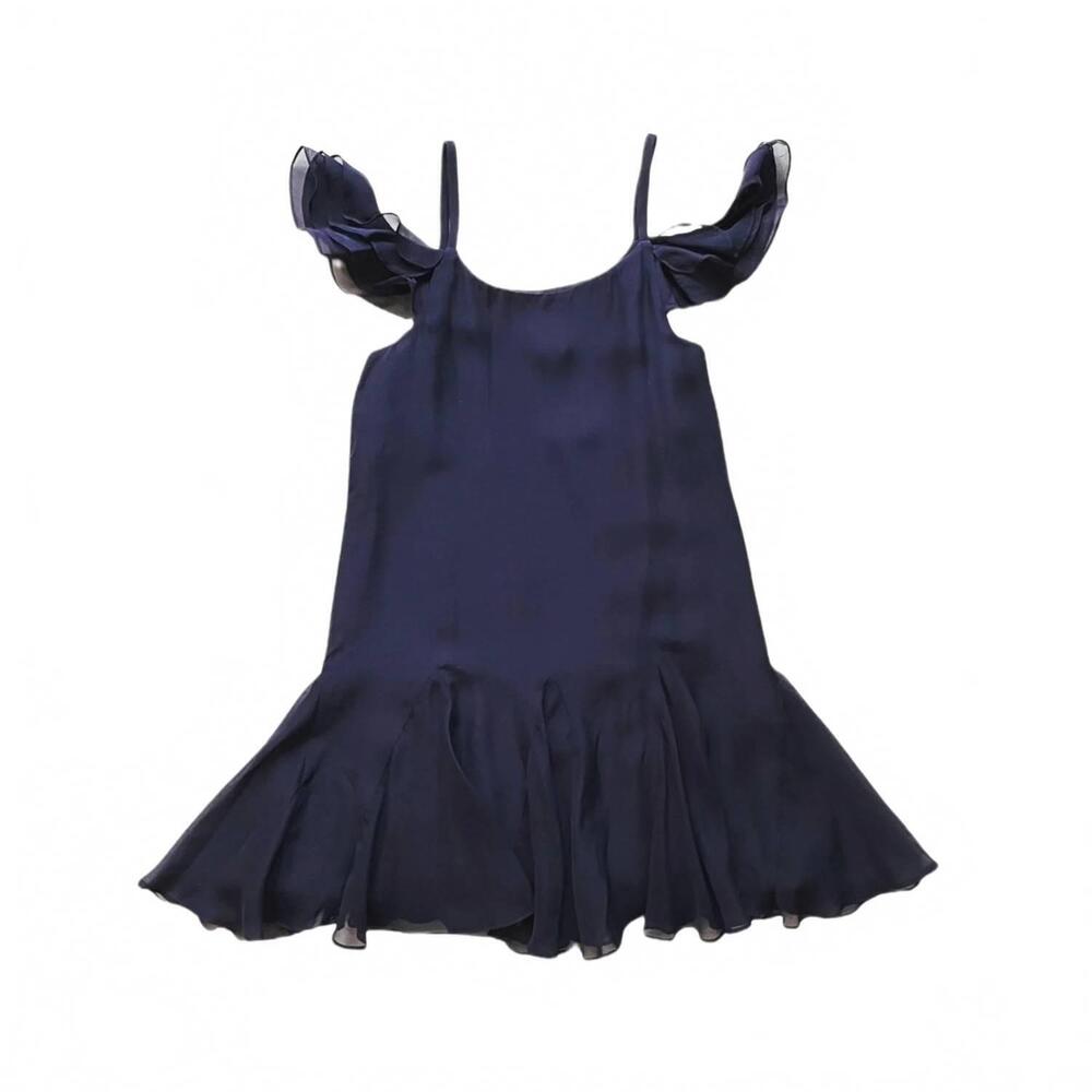 NEW RALPH LAUREN girl's luxury ii resort dress in navy